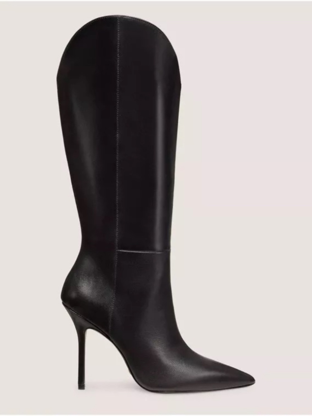 Stuart Weitzman STUART Outrider 100 Nappa Leather in Black Size 9.5